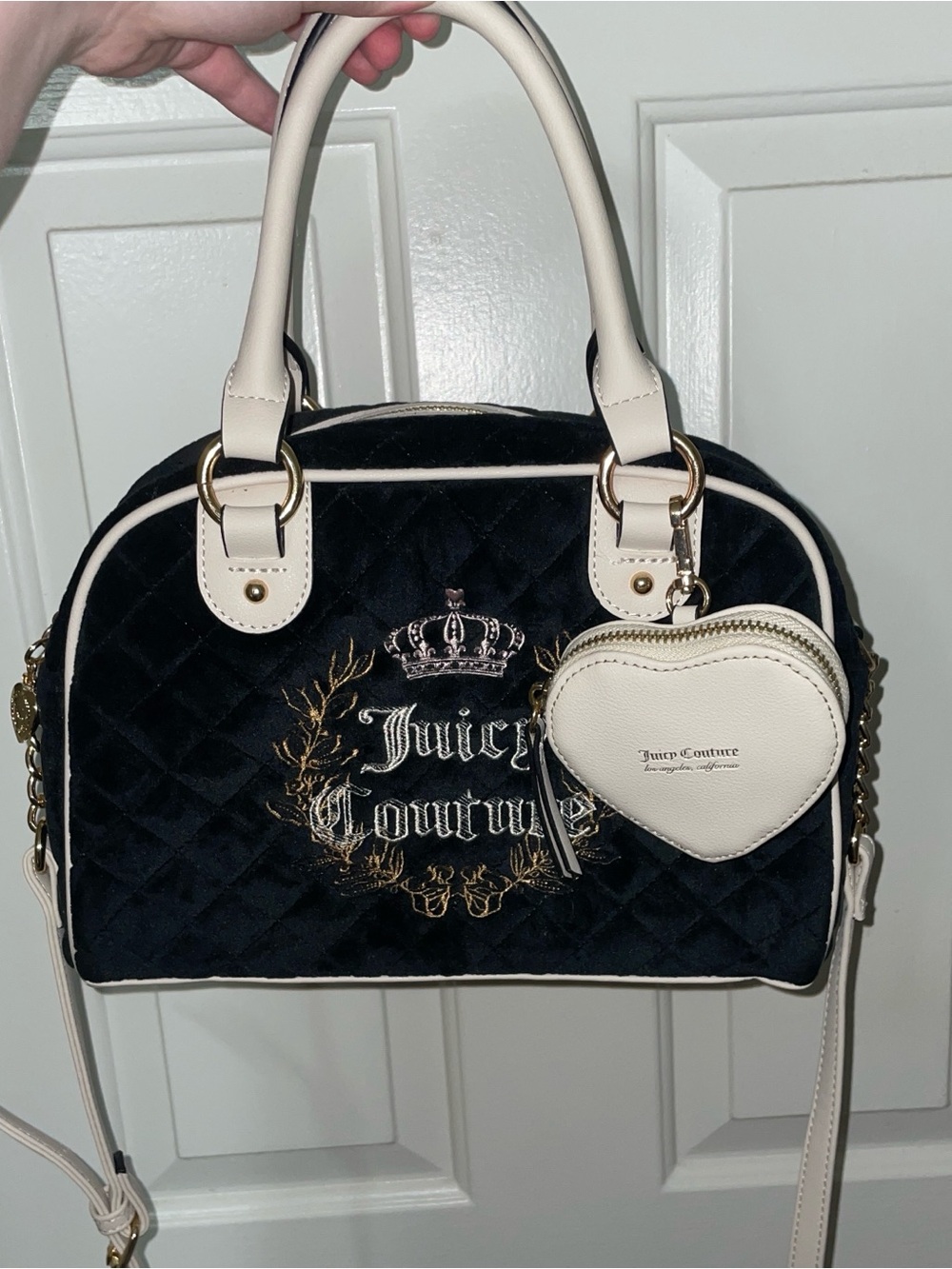 Juicy Couture black and cream handbag